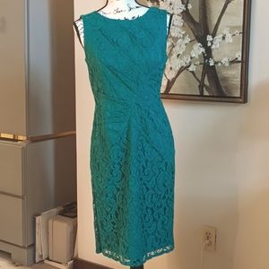 Adrianna Papell Lace Green Dress